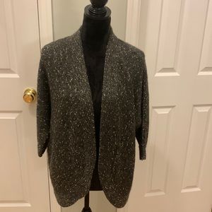 Chico’s Sparkly Knit Wool Blend 3/4 Sleeve Cardigan- Size 2 (L)